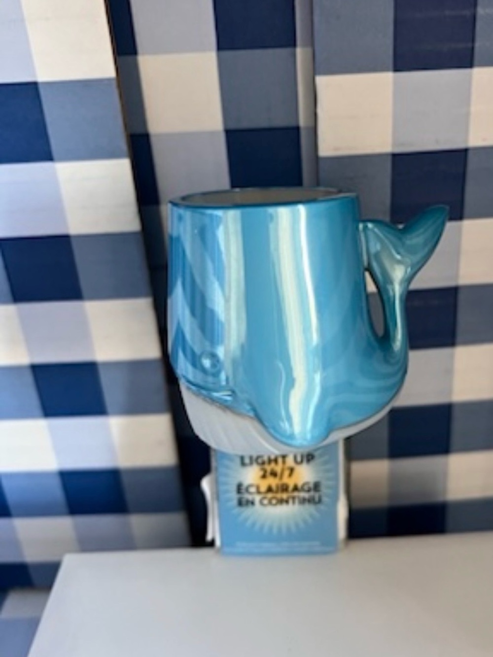 Bath & Body Works Blue Whale Wallflower Plug-In Nightlight 24/7 NWT